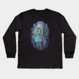 Alice in wonderland is dead Kids Long Sleeve T-Shirt